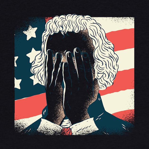 Head Shaking Thomas Jefferson Facepalm, A Fun Gift For Liberals by BamBam